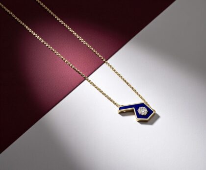 GECE YARISI MAVİSİ PIRLANTA KOLYE